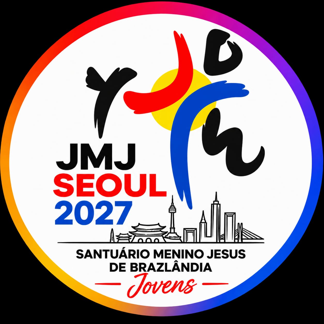 Logo oficial JMJ Seul 2027